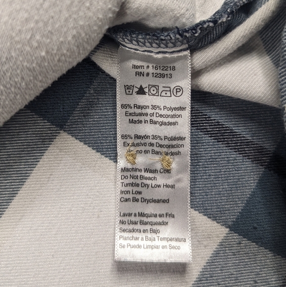 Jachs Girlfriend Soft Flannel Button Up Striped (XL) - Picture 6 of 7